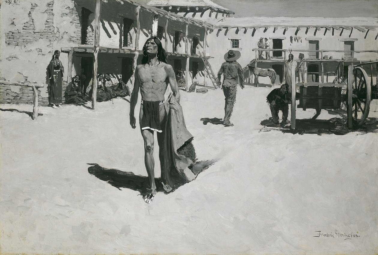 Nothing But Cheerful Looks Followed the Bat by Frederic Remington
