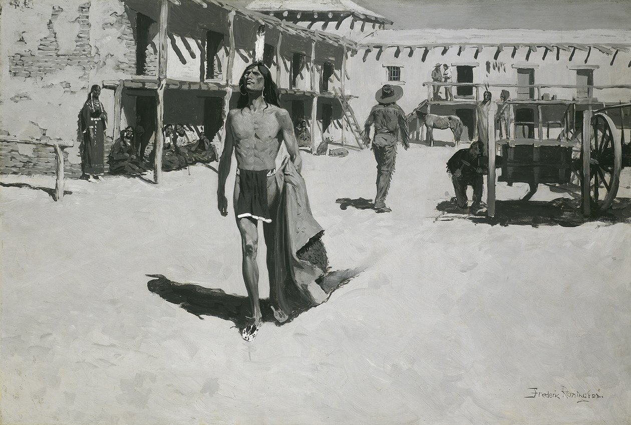 Nothing But Cheerful Looks Followed the Bat by Frederic Remington