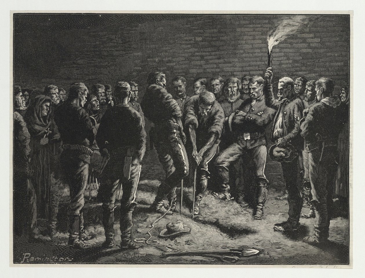 The Apache Campaign--Burial of Hatfield