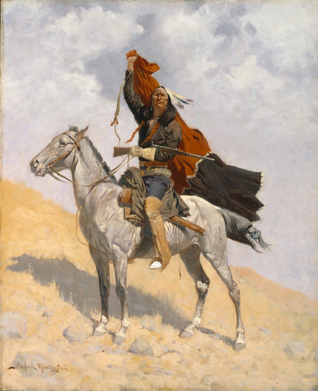The Blanket Signal by Frederic Remington