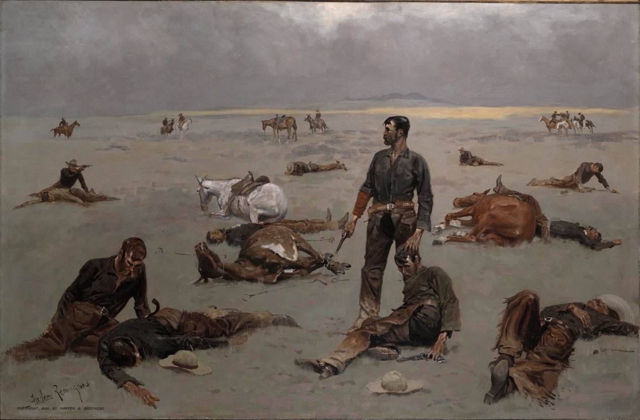 What an Unbranded Cow Has Cost by Frederic Remington