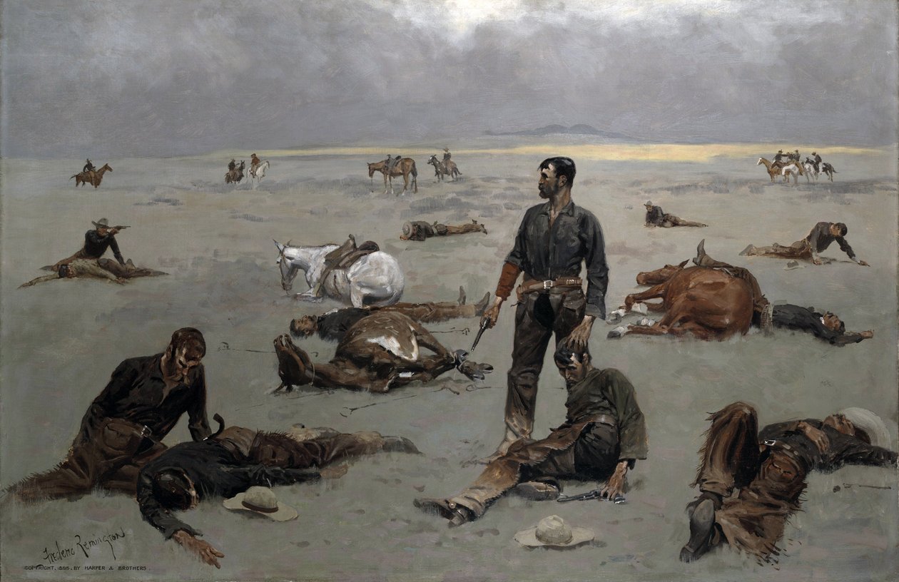 What an Unbranded Cow Has Cost by Frederic Remington