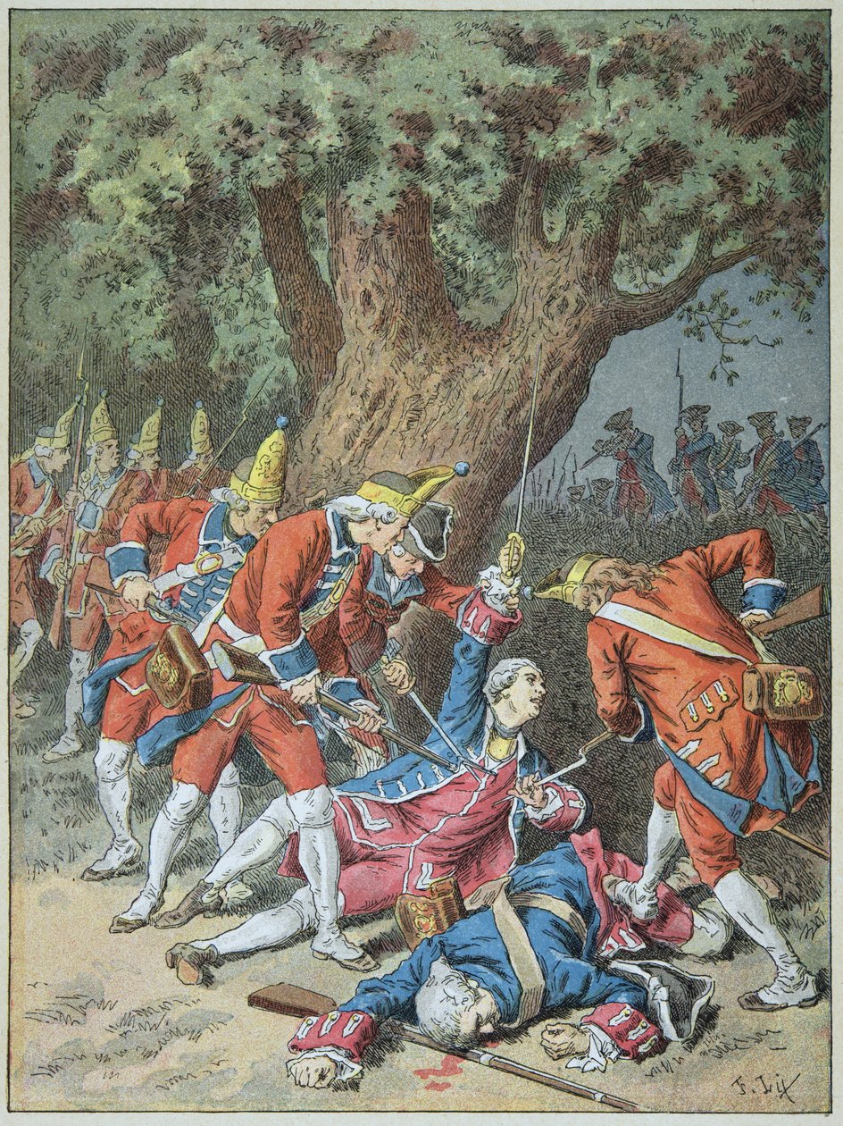Death of the Knight of Assas on October 16 by Frederic Theodore Lix