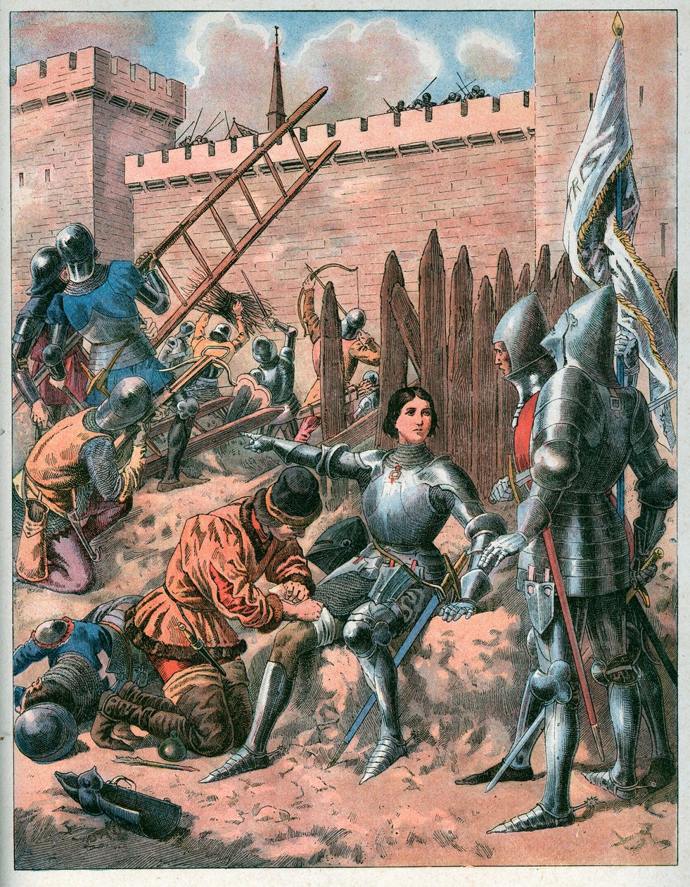 Joan of Arc at the Siege of Paris by Frederic Theodore Lix