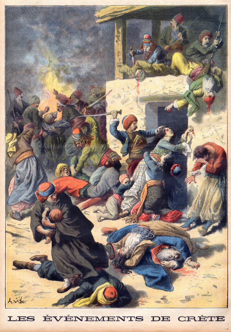 Massacres of Cretan Greeks by the Ottomans by Frederic Theodore Lix
