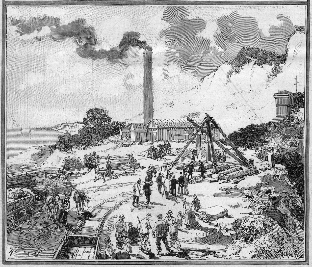 Underwater tunnel project between France and England by Frederic de Haenen