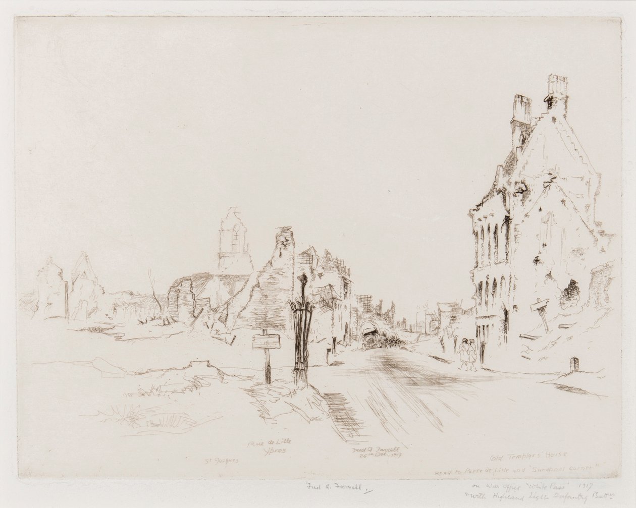 Ypres, 26 December 1917 by Frederick Arthur Farrell
