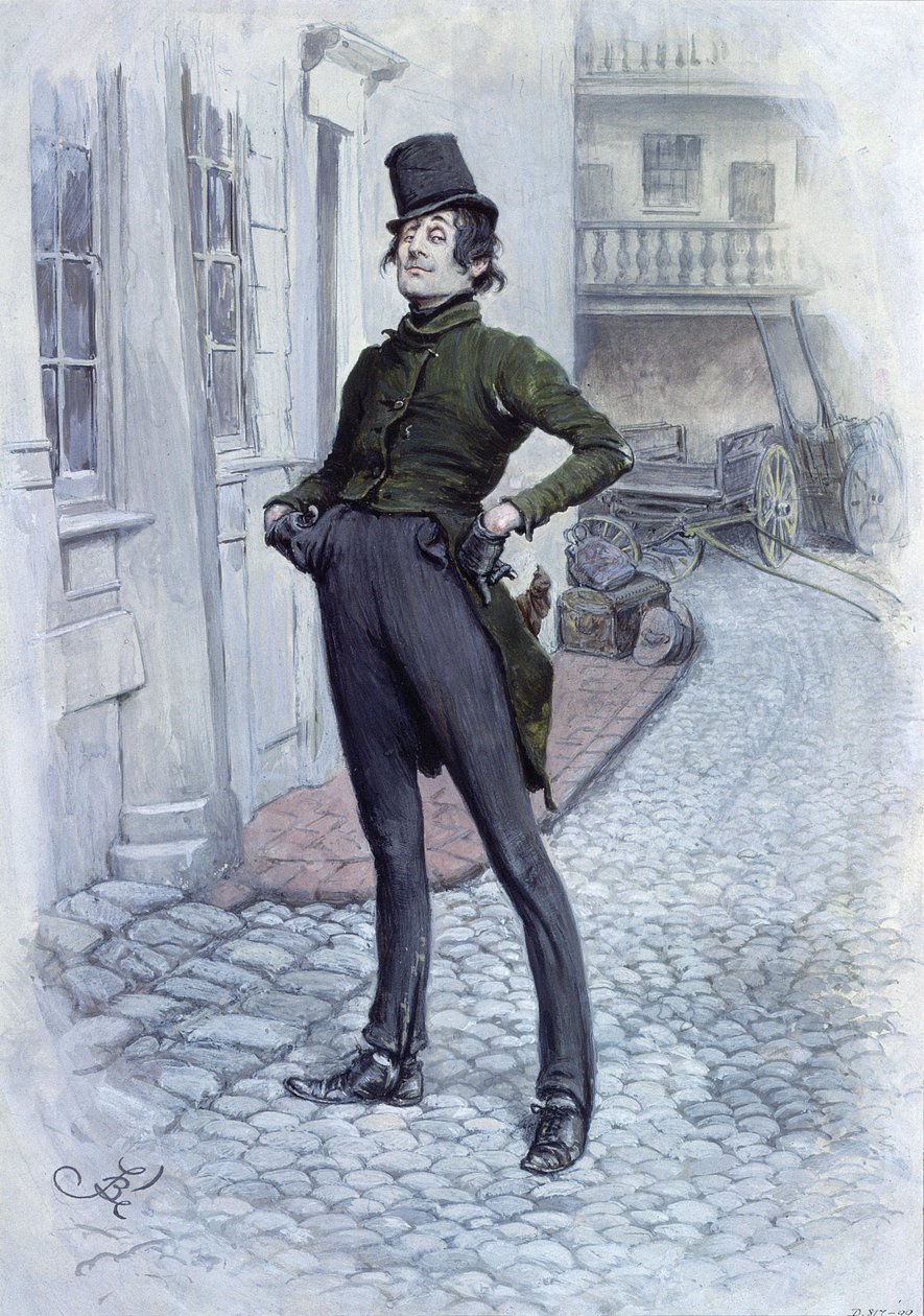 Mr. Alfred Jingle by Frederick Barnard