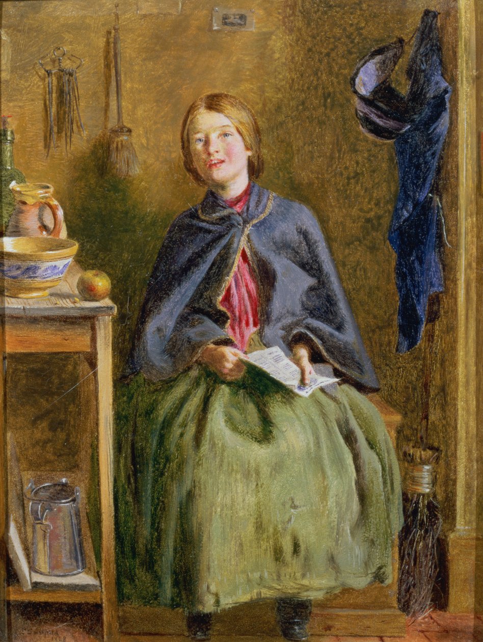 A Maid Learning to Read by Frederick Smallfield