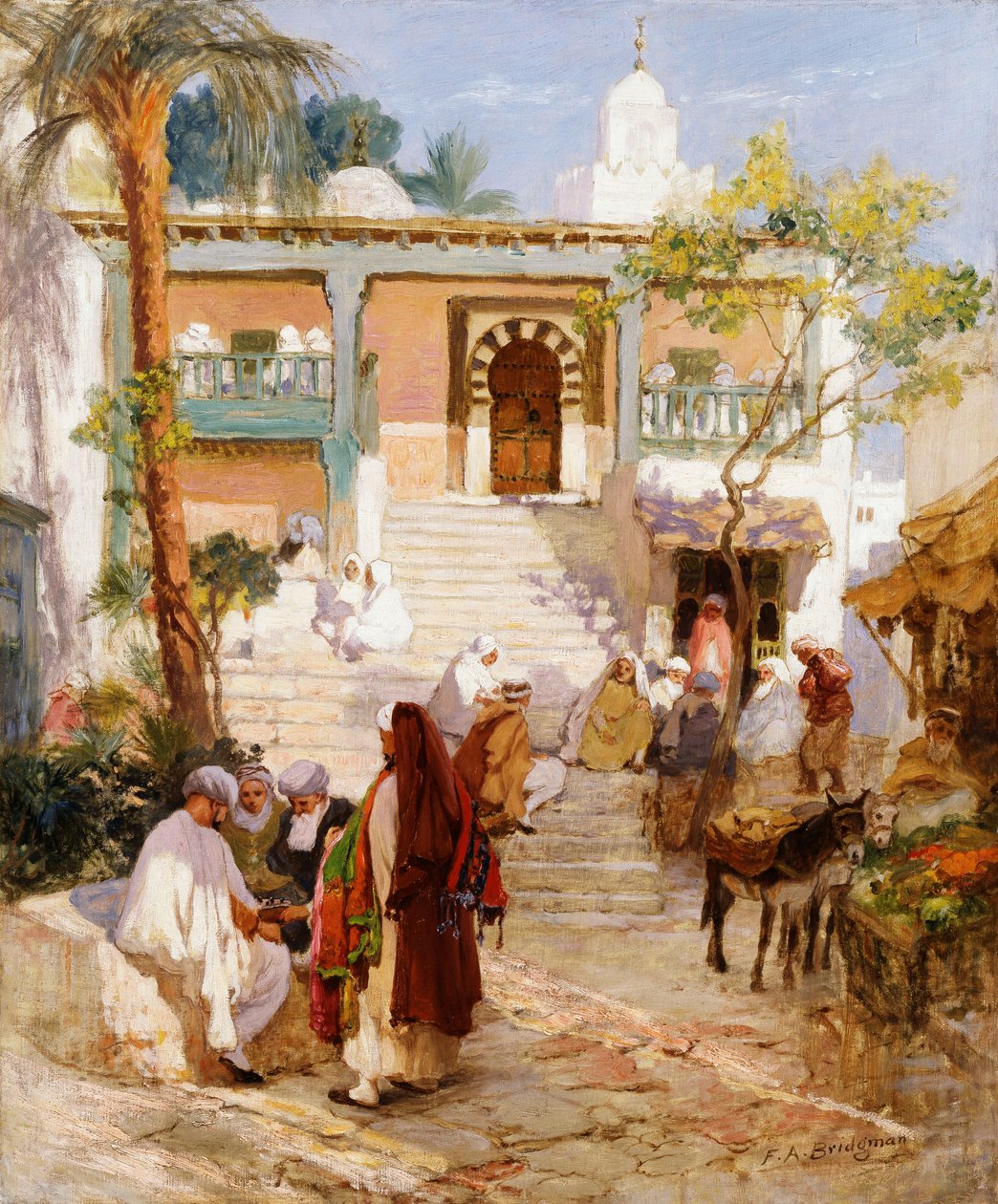At the Souk by Frederick Arthur Bridgman