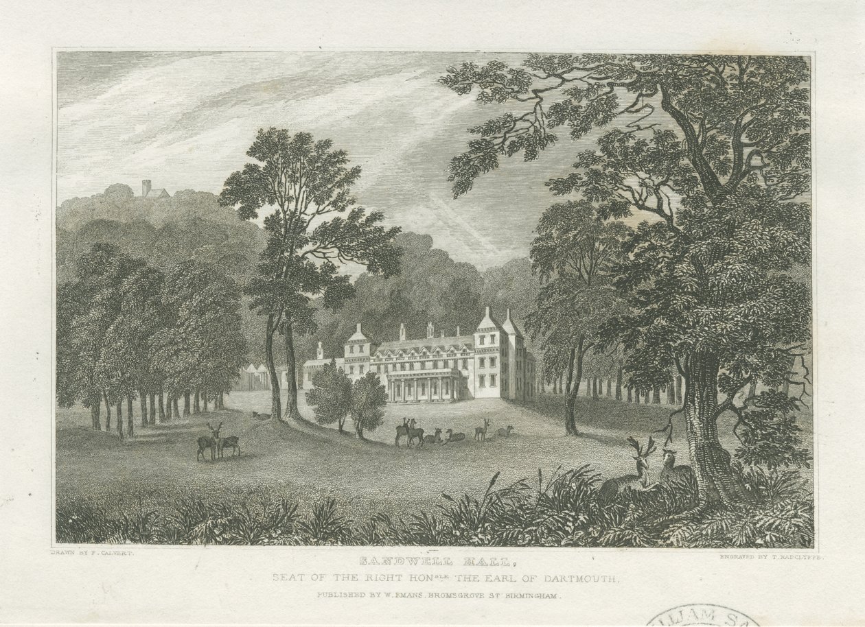 Sandwell Park - Hall by Frederick Calvert