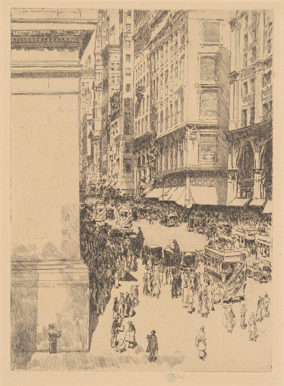 Fifth Avenue, Noon, 1916 by Frederick Childe Hassam
