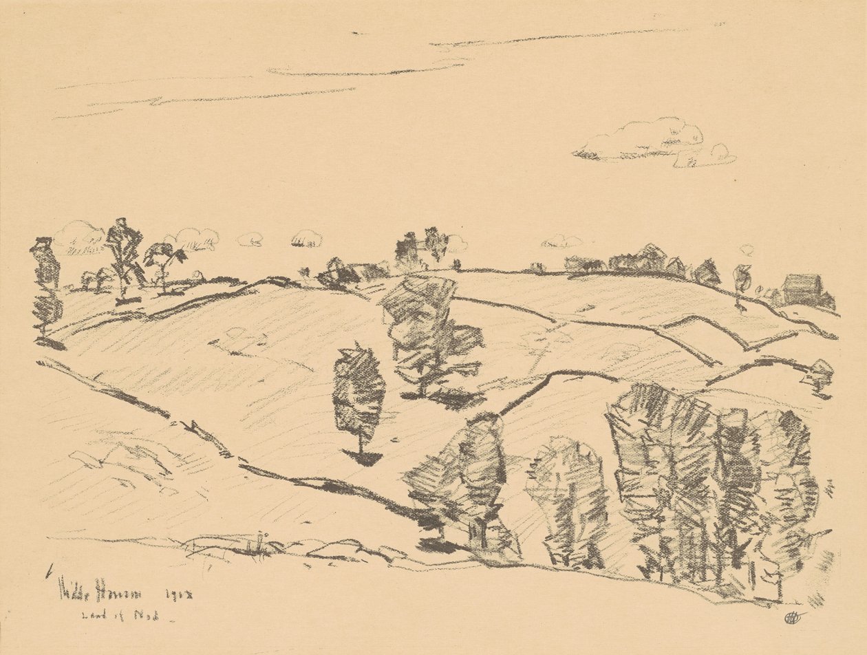 Stone Fences, Land of Nod by Frederick Childe Hassam