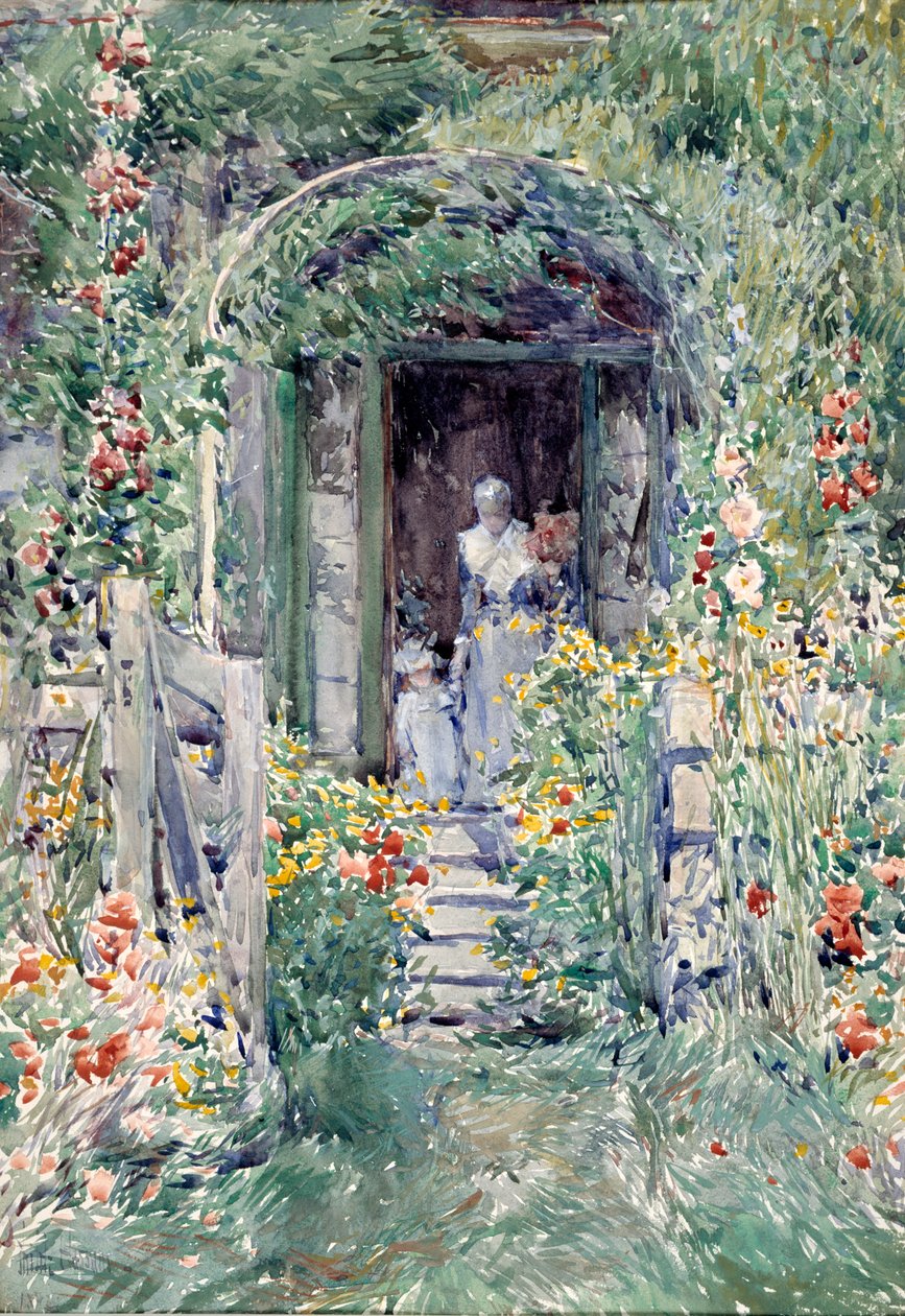 The Garden in Its Glory by Frederick Childe Hassam