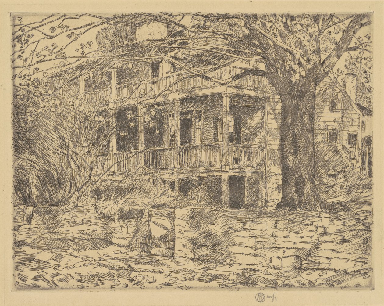 The Old House, Cos Cob, 1915 by Frederick Childe Hassam