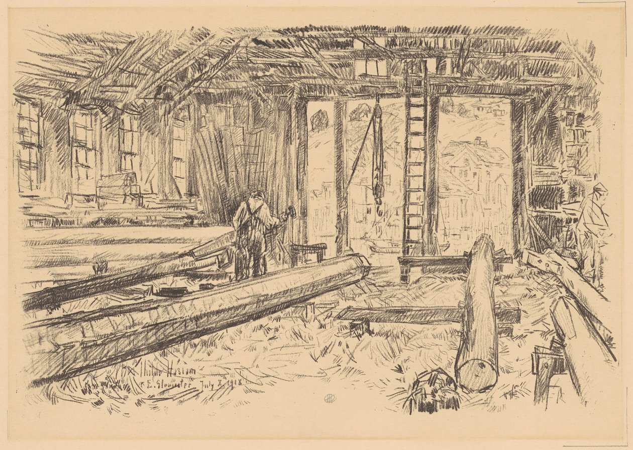 The Spar Shop, Gloucester by Frederick Childe Hassam