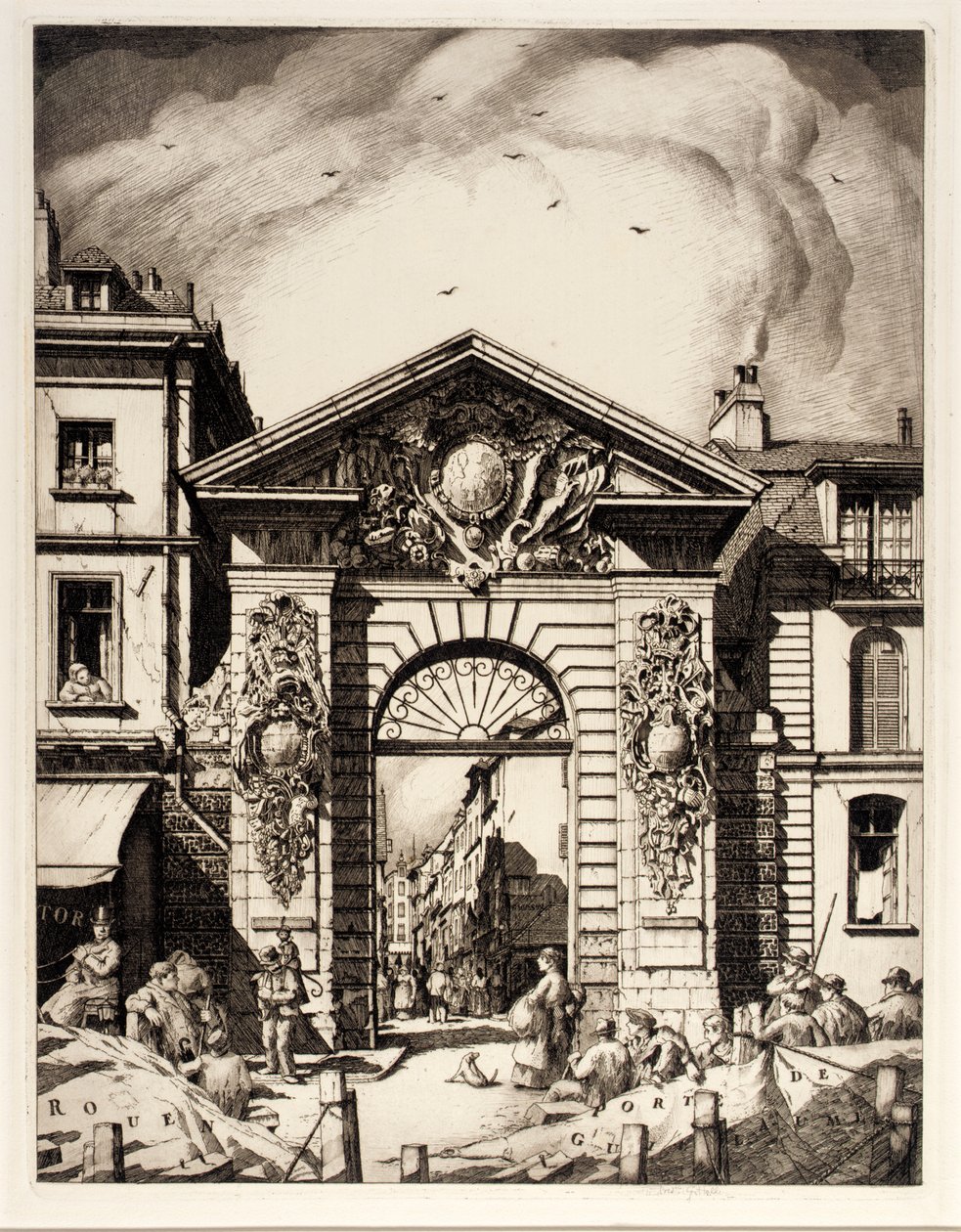 Rouen, Porte de Guillaume by Frederick G. Hall