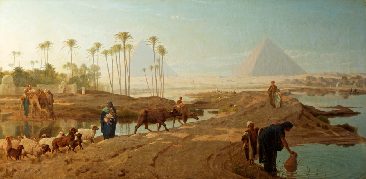 Subsiding the Nile by Frederick Goodall