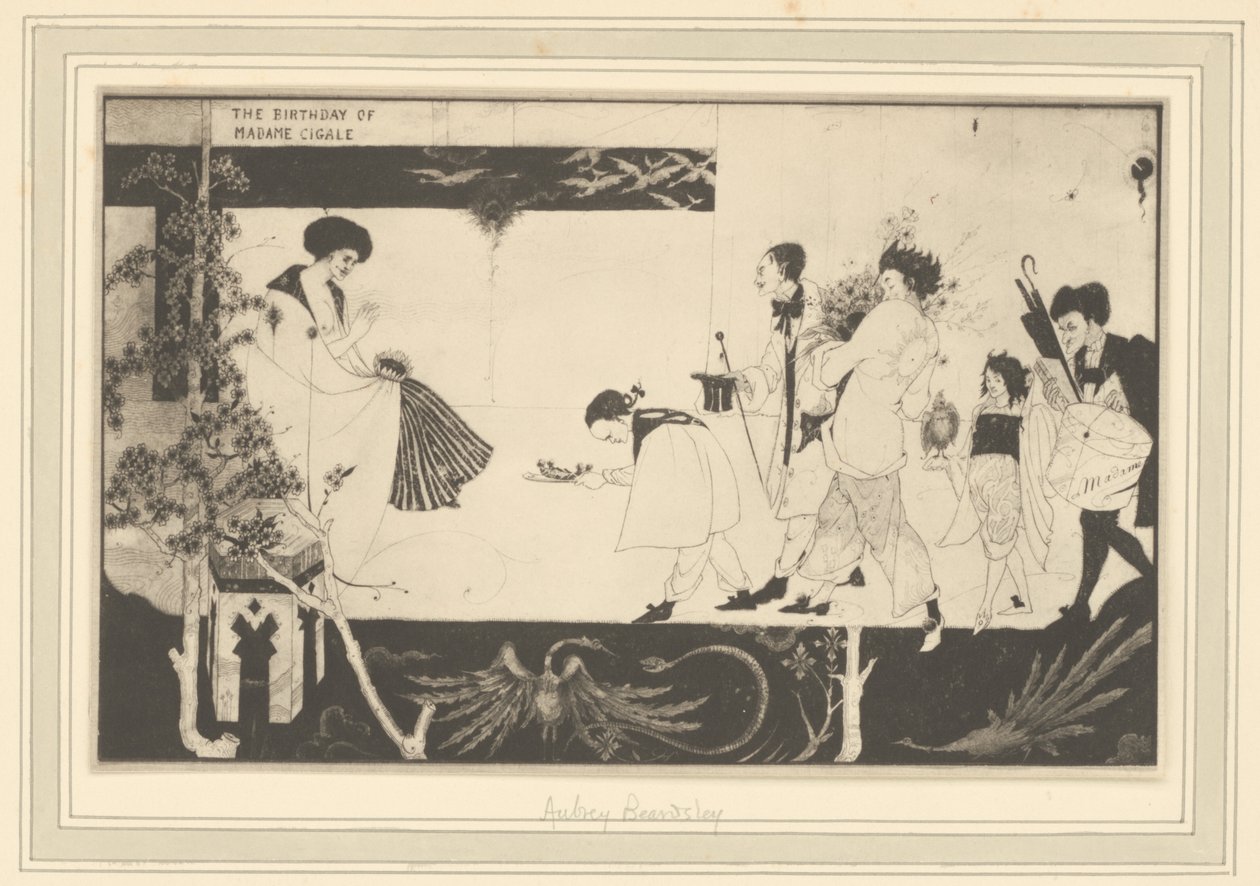 Aubrey Beardsley: Birthday of Madame Sagalle by Frederick H. Evans
