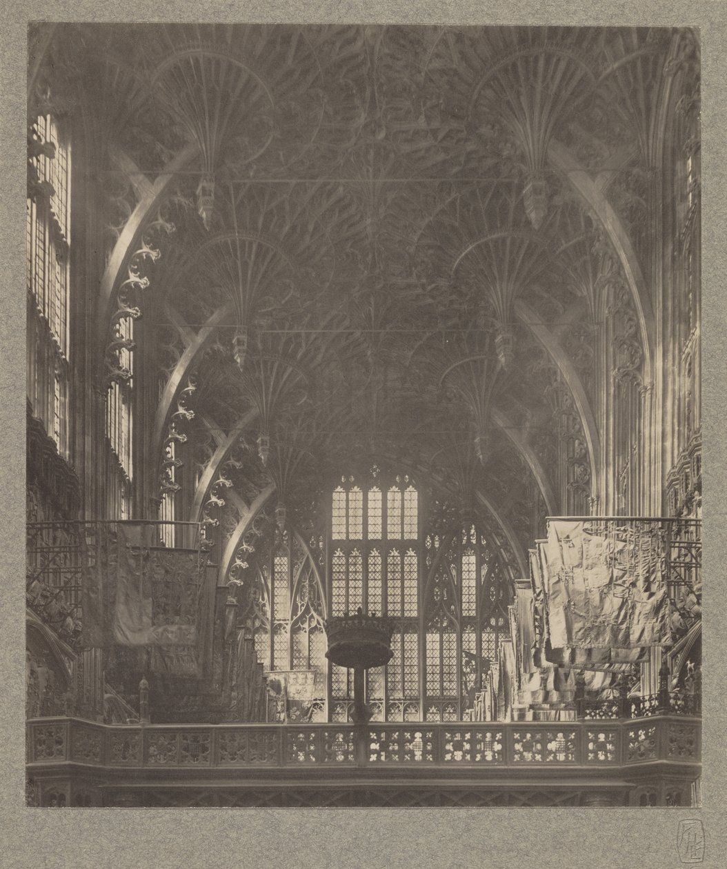 Chapel of Henry VII: Roof of Fan Tracery Vaulting by Frederick H. Evans
