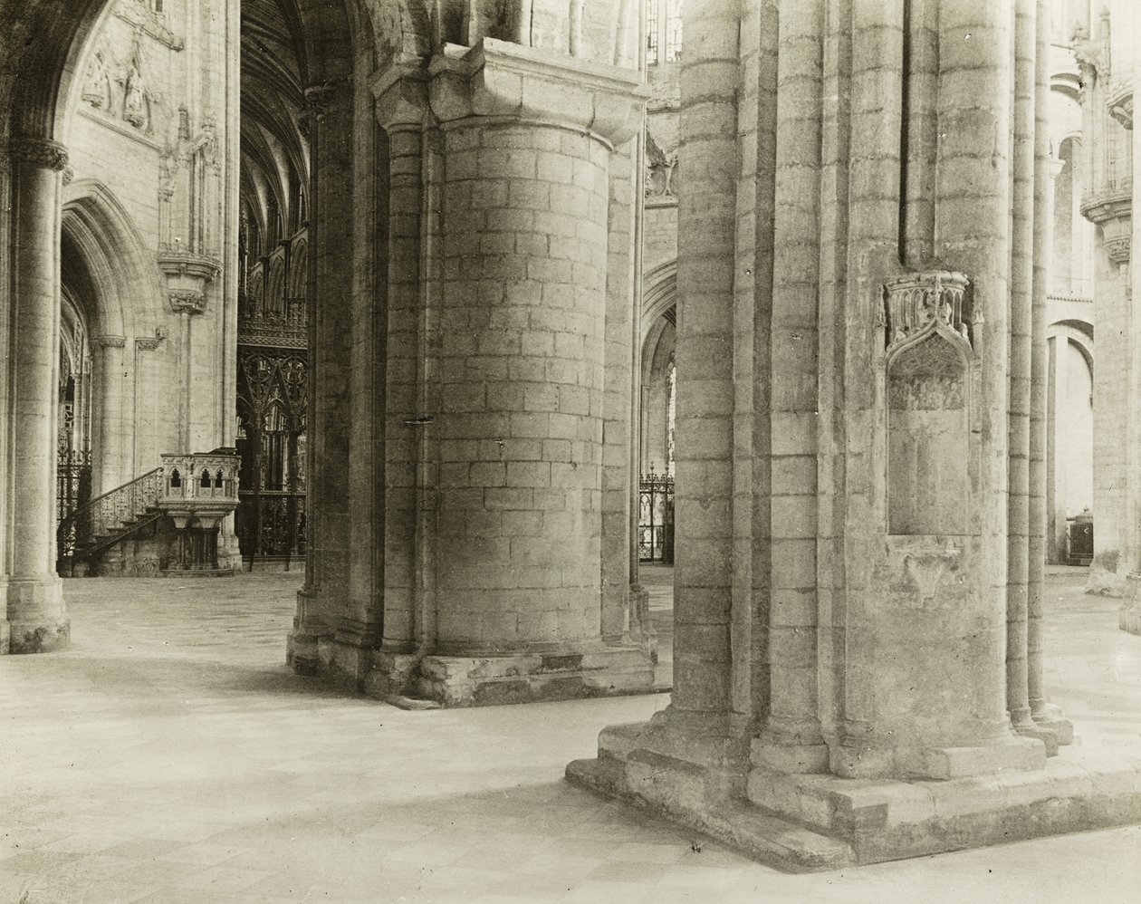 Ely Cathedral: Octagon to Choir from North Nave Aisle by Frederick Henry Evans