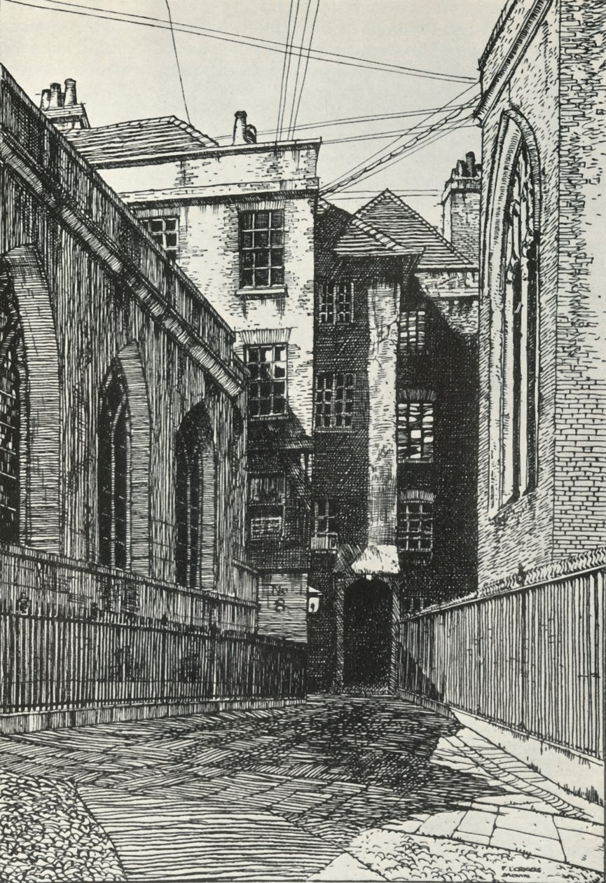 South Side of the Hall at Cliffords Inn in the City of London by Frederick Landseer Maur Griggs