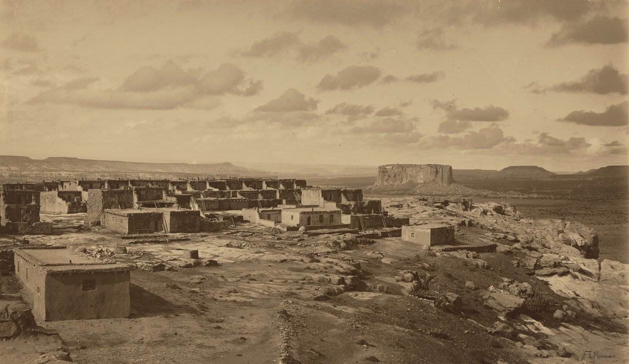 Enchanted Mesa, Acoma, New Mexico, 1900 by Frederick Monsen