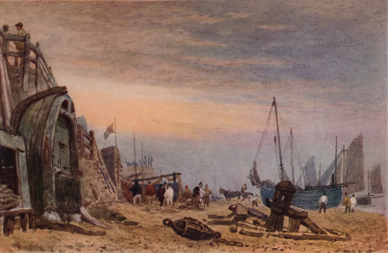 Brighton Beach, Haze clearing off by Frederick Nash