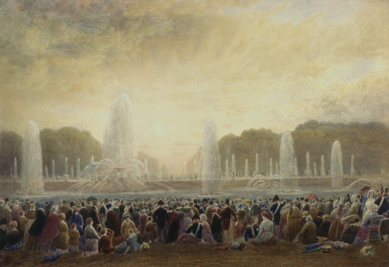 The Fountains at Versailles by Frederick Nash