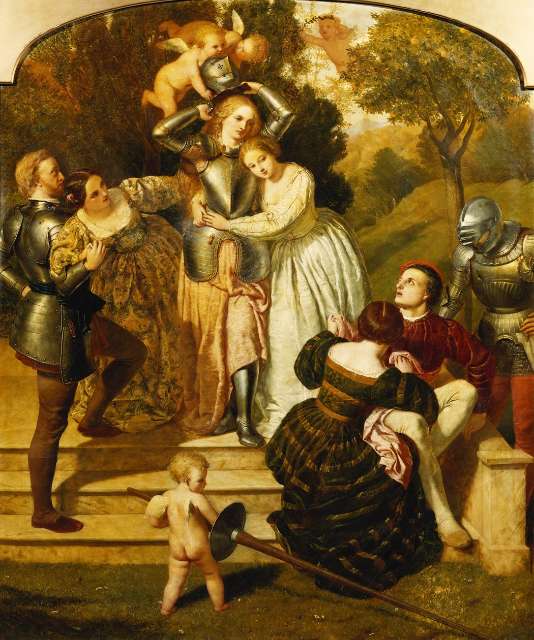 Britomart Unarming by Frederick Richard Pickersgill