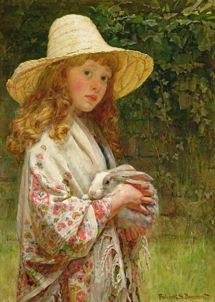 Little Timidity by Frederick Samuel Beaumont: Fine art print