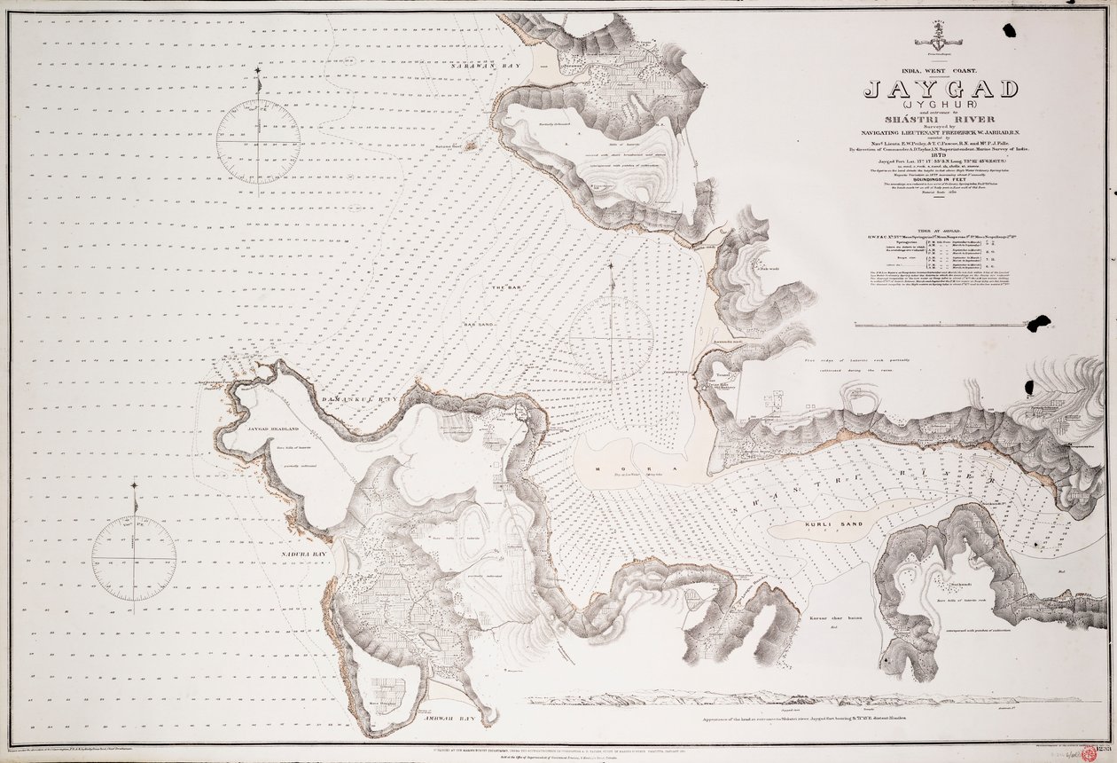 Jaygad (Jyghur) and entrance to Shatri River by Frederick W. Jarrad