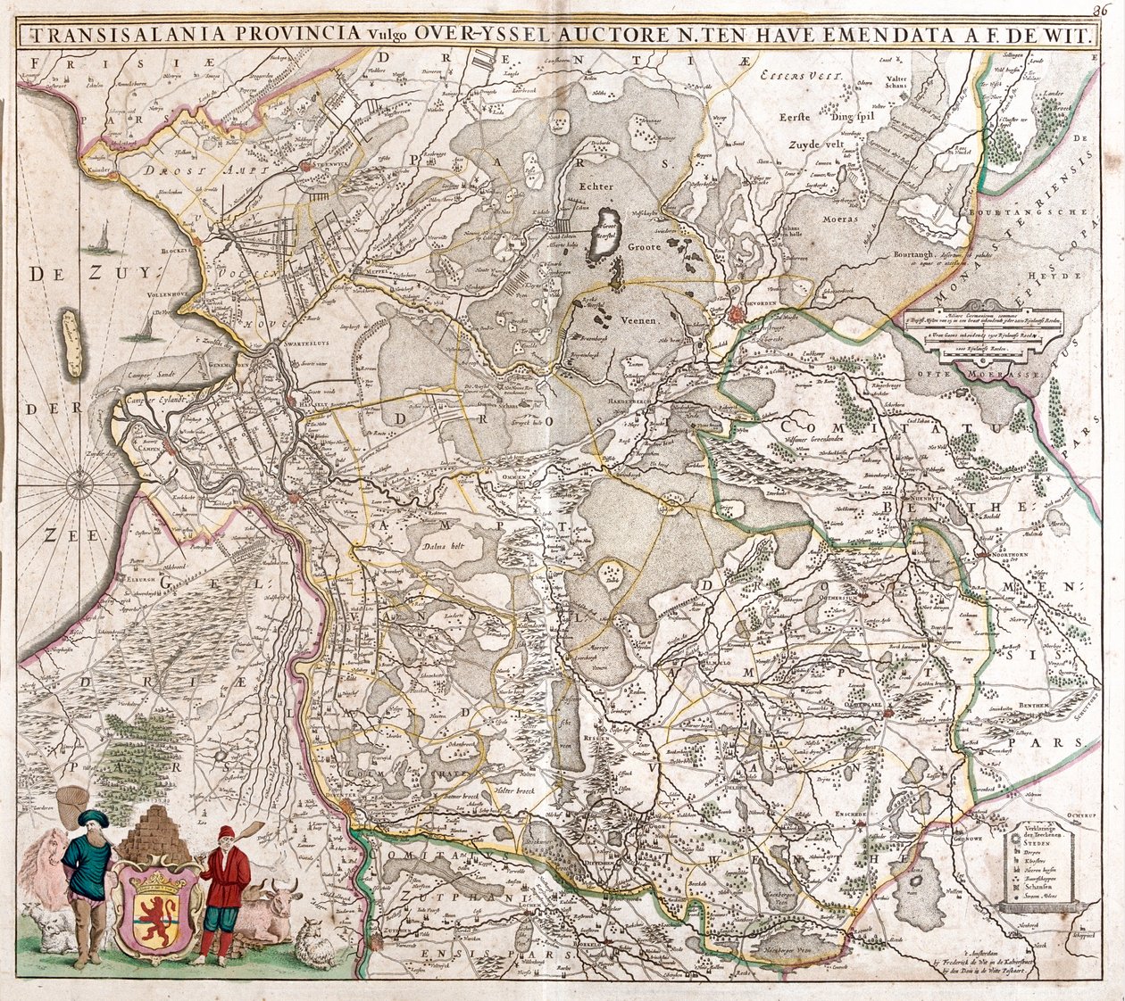 Drenthe, Overijssel, Netherlands by Frederick de Wit