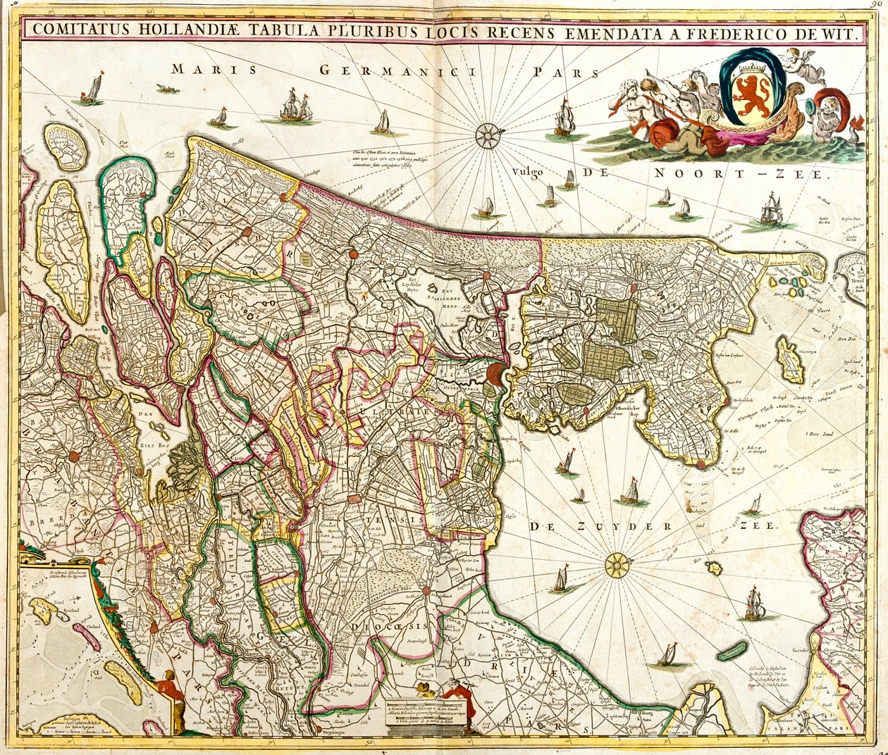 Gelderland, Utrecht, North Holland, South Holland, Netherlands by Frederick de Wit