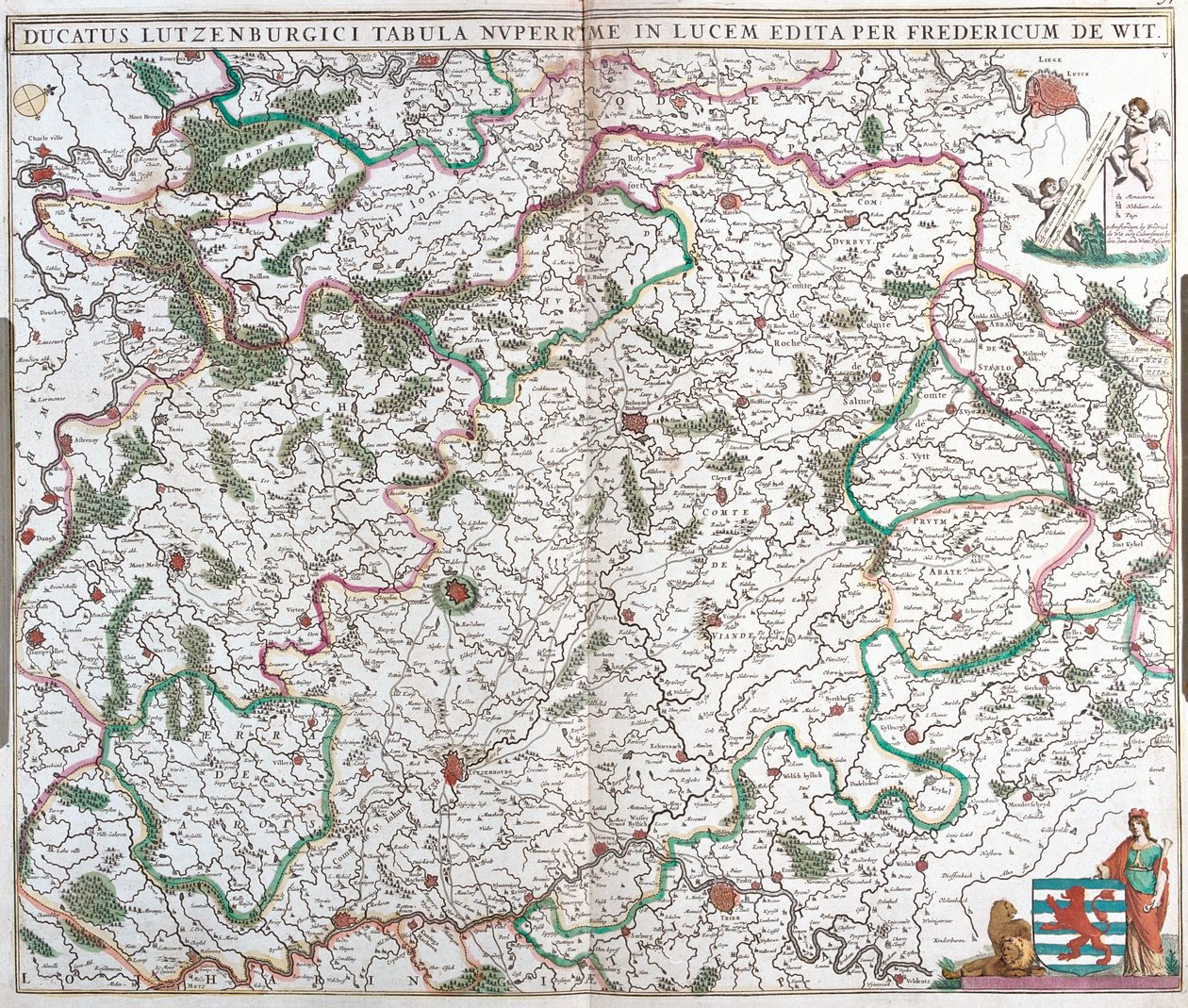 Map of the Duchy of Luxembourg by Frederick de Wit