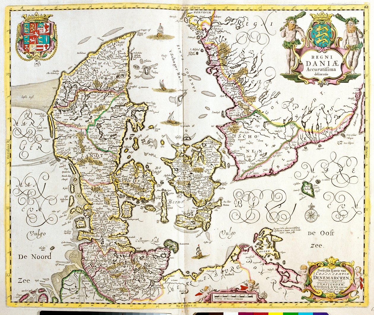 Map of the Kingdom of Denmark by Frederick de Wit