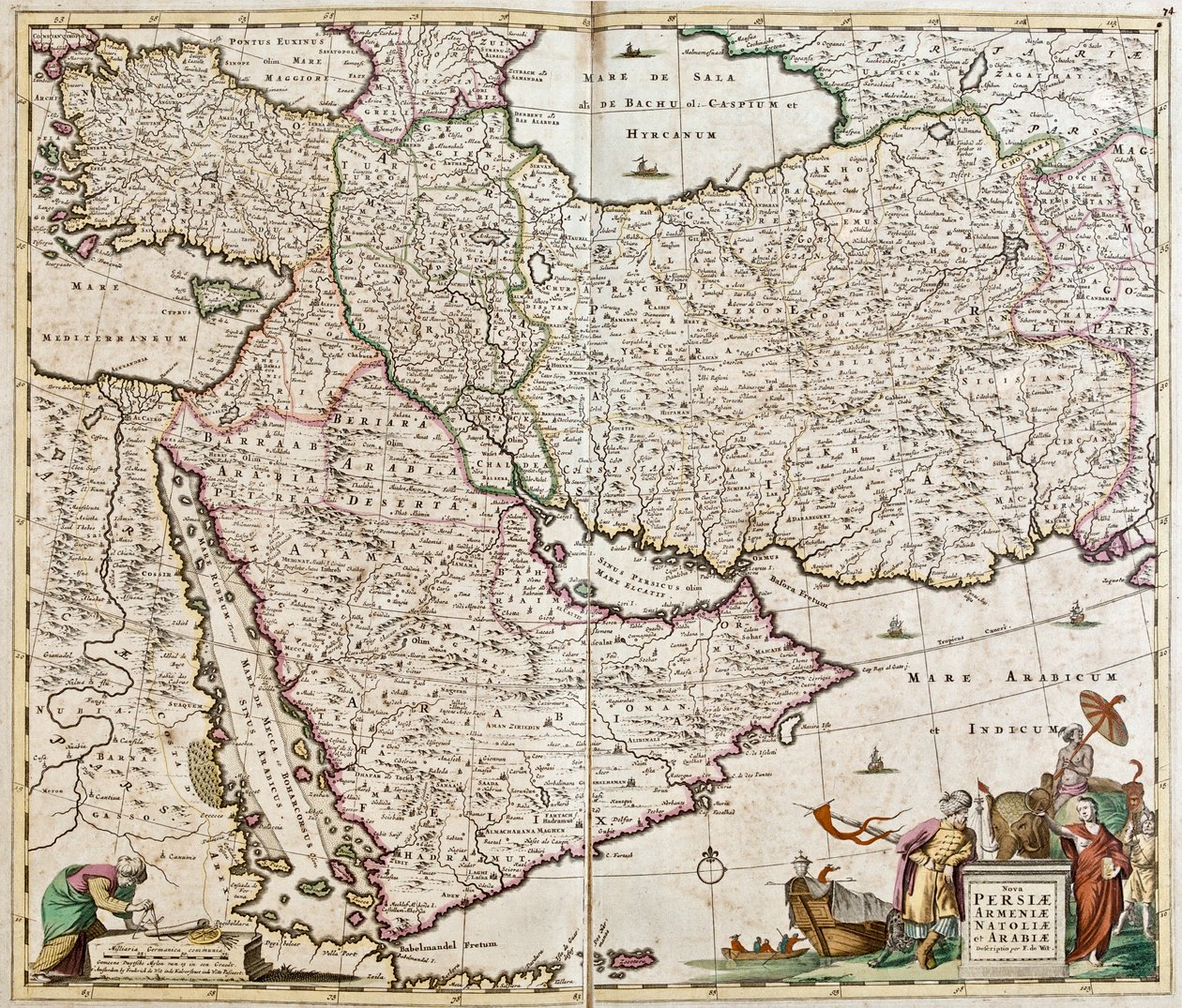 Turkey, Cyprus, Lebanon, Syria, Israel, Jordan, Iraq, Arabian Peninsula, Iran, Turkmenistan, Afghanistan, Pakistan by Frederick de Wit