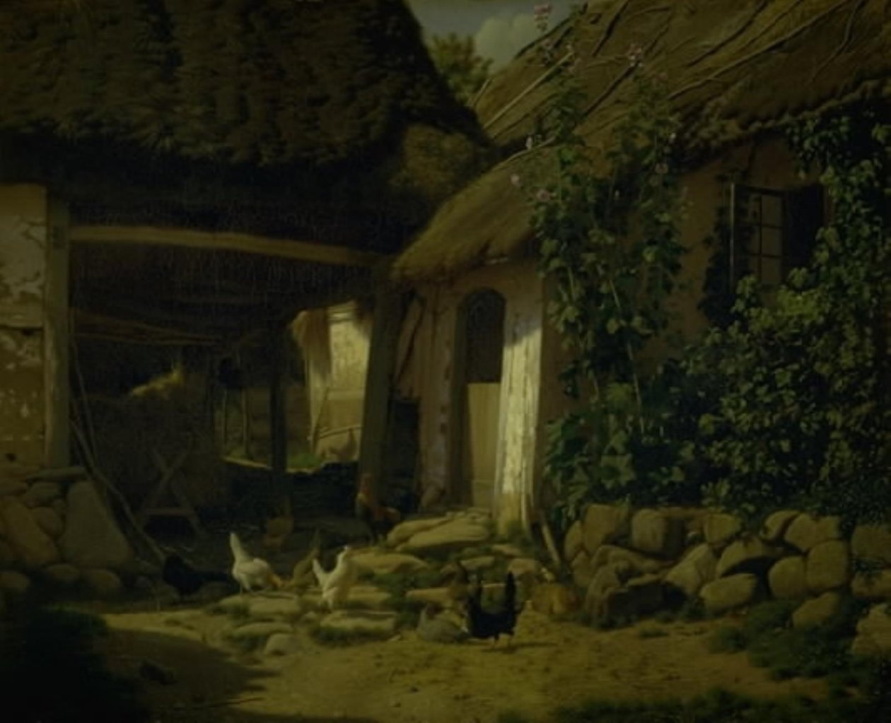 The Interior of a Farmhouse by Frederik Vermehren