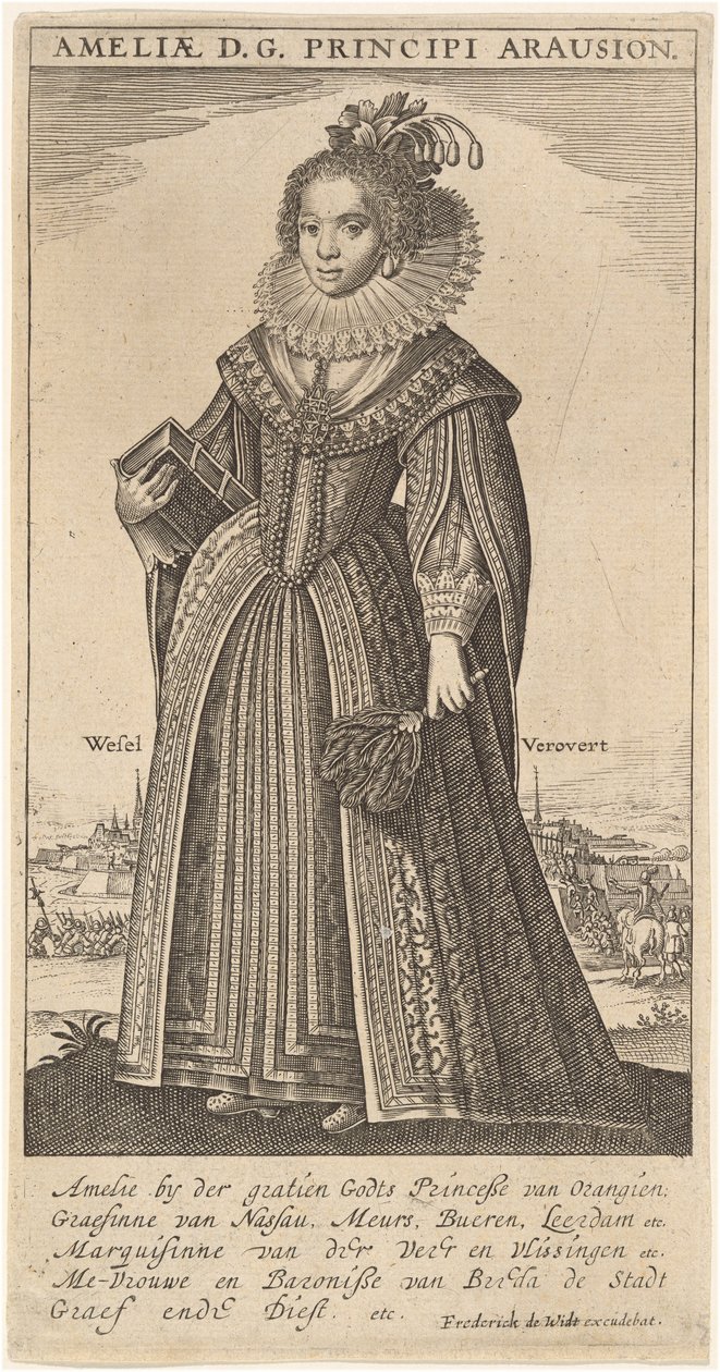 Amalia, Wife of Frederick Henry, Prince of Orange by Frederik de Wit
