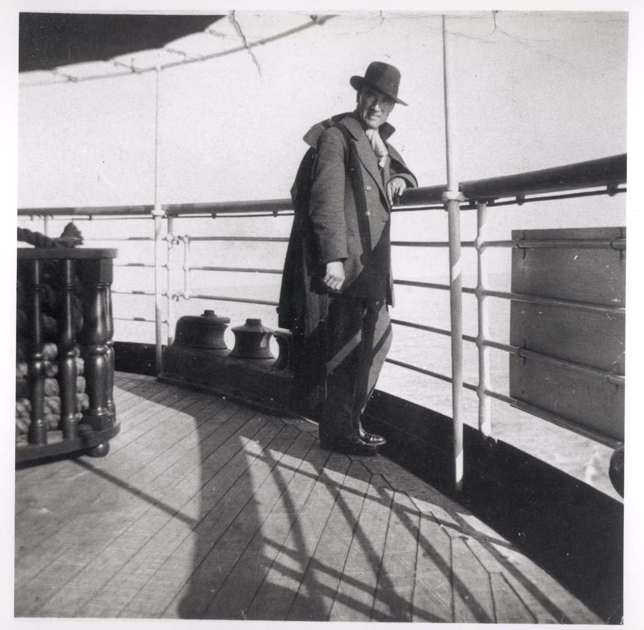 Andre Gide departing for Asia Minor (1869-1951) 1914 by French Photographer