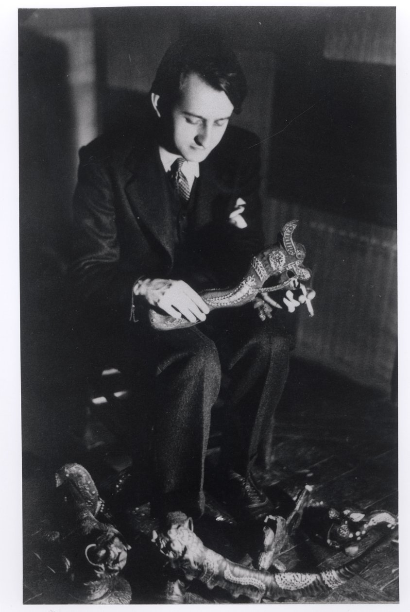 Andre Malraux at the Rue du Bac, Paris by French Photographer