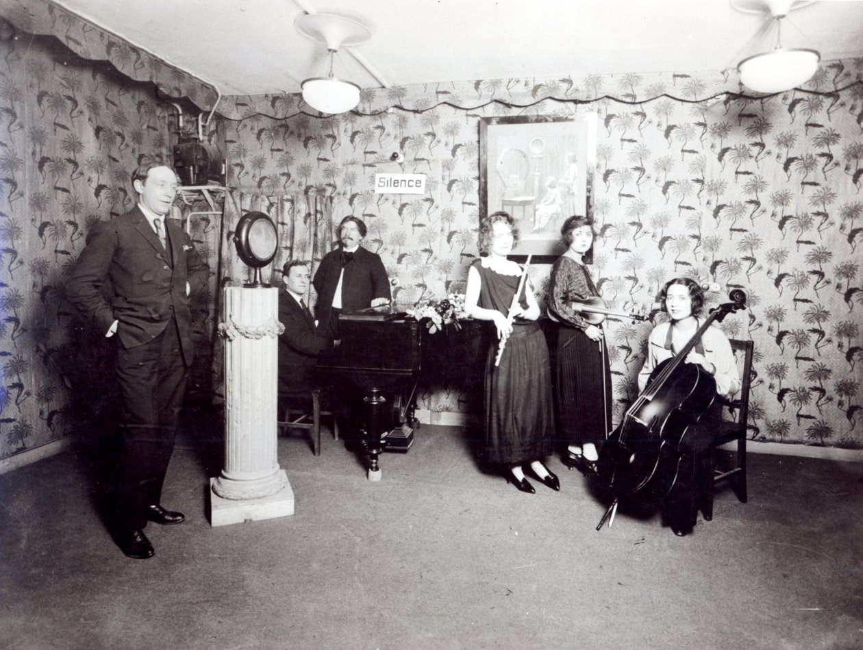 French Radio Recording Studio, c. 1920-30 by French Photographer