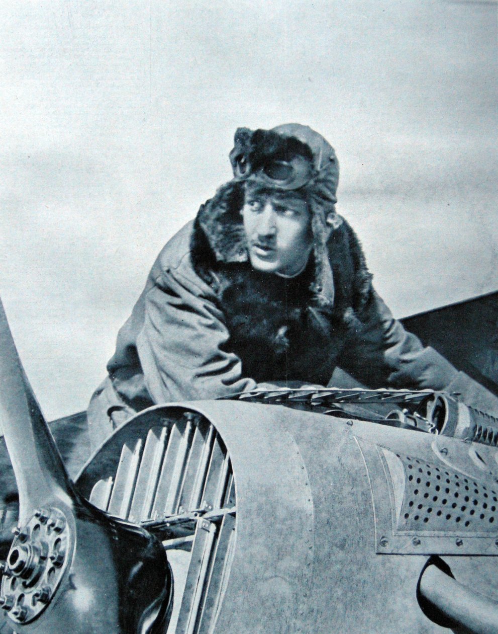 Guynemer two days before his death, September 1917 by French Photographer