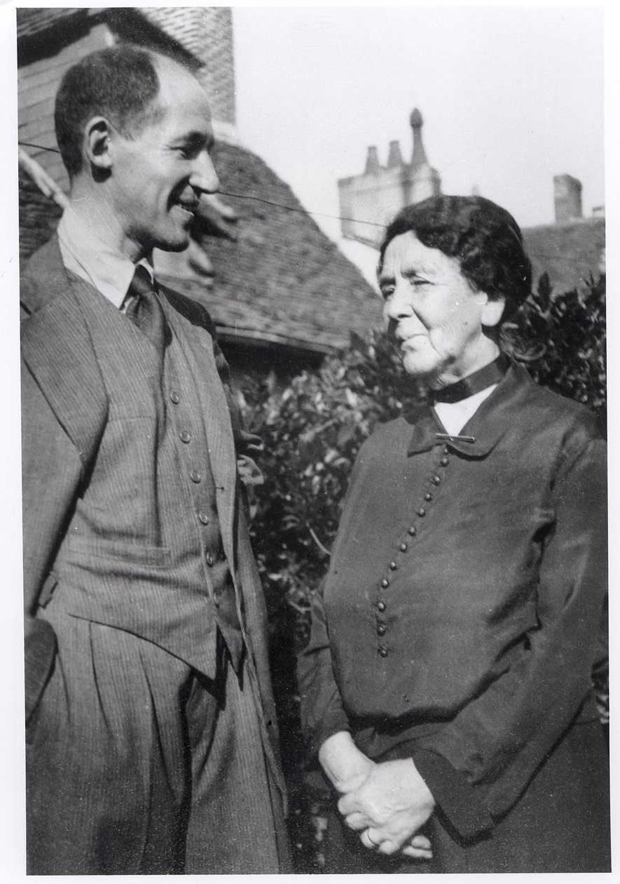 Marcel Jouhandeau with his mother by French Photographer