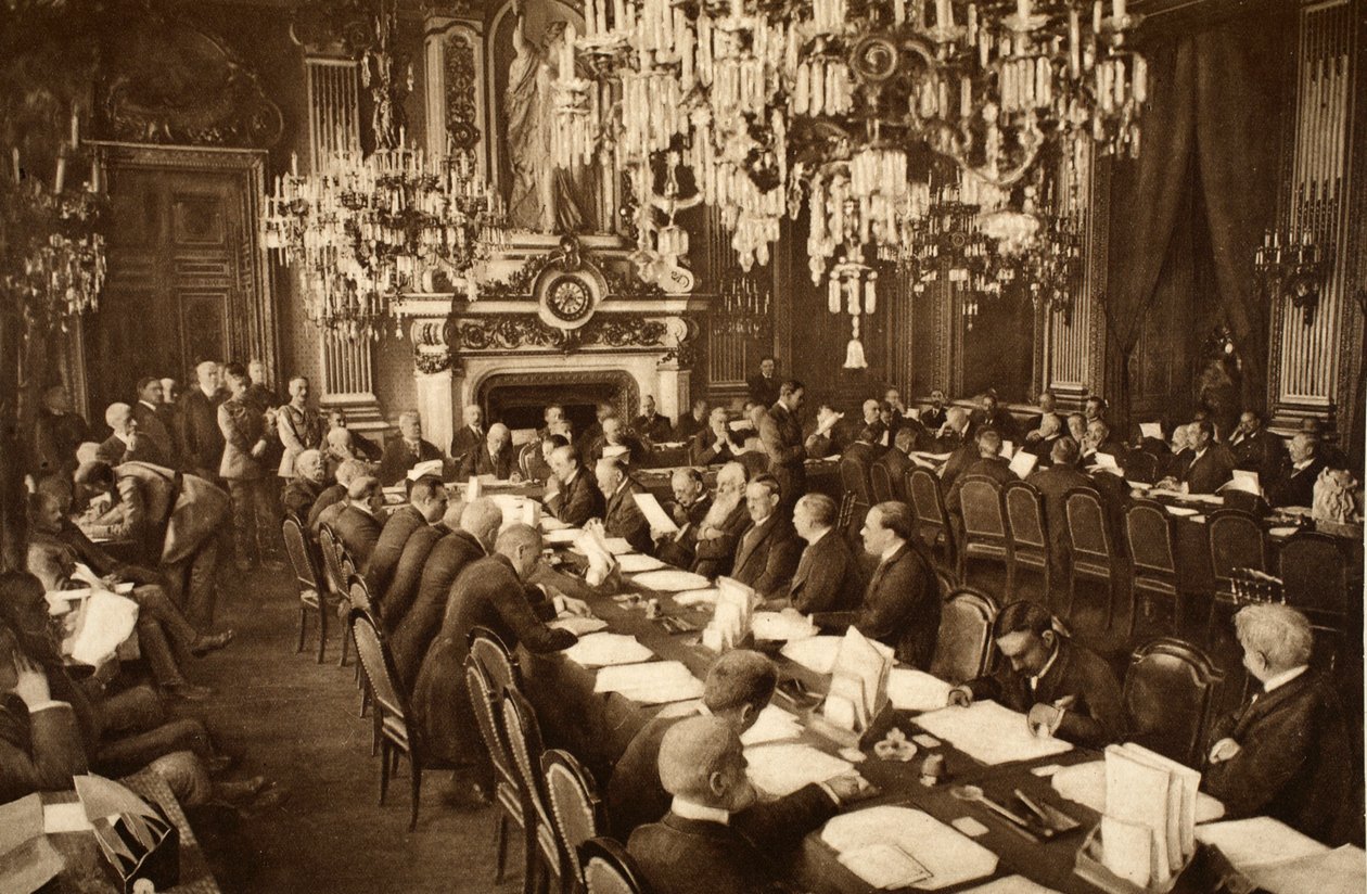 Opening Meeting of the Peace Conference in Paris, January 18th, 1919 by French Photographer