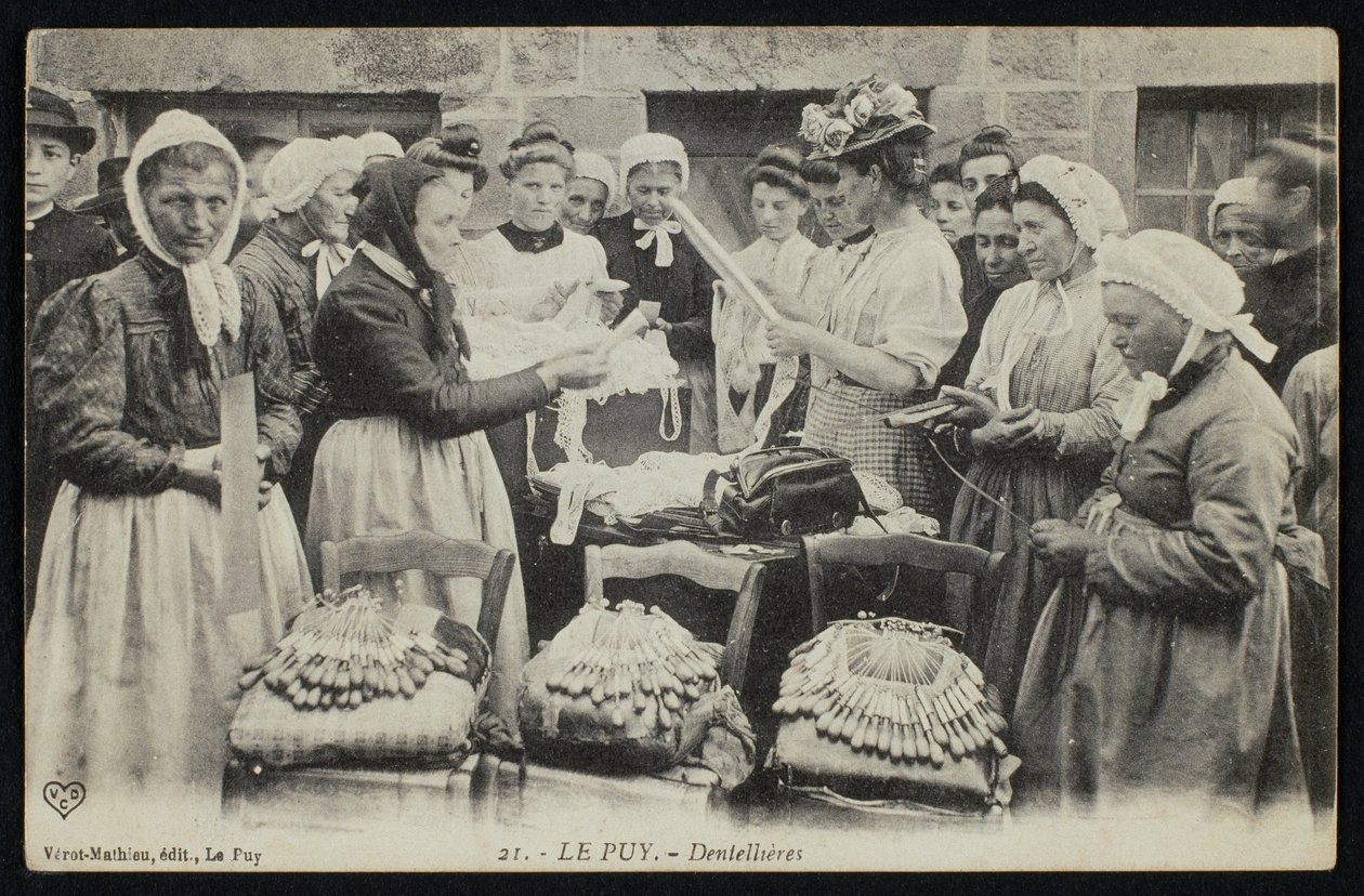 Lacemakers of Le Puy by French Photographer