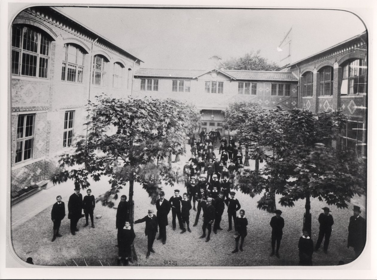 School in Alsace, 1883-89 by French Photographer