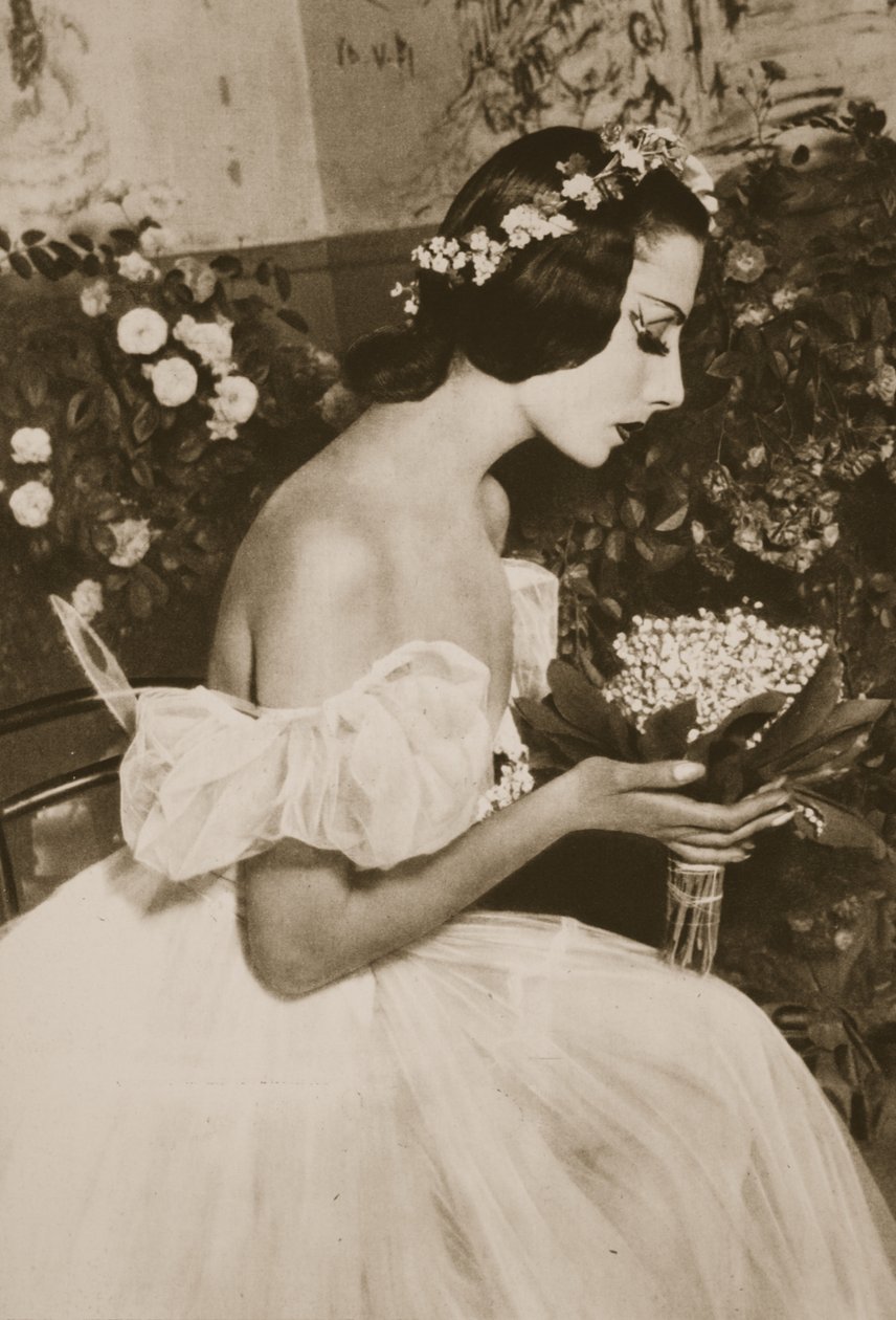 Tamara Toumanova in Les Sylphides, from Grand Ballet de Monte-Carlo, 1949 (photogravure) by French Photographer