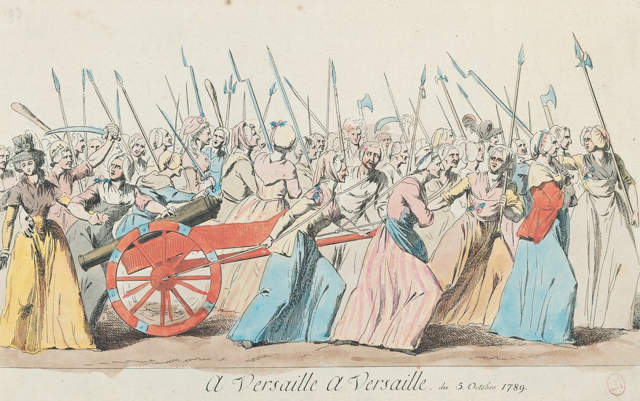 March of the Women on Versailles, Paris, 5th October 1789 by French School