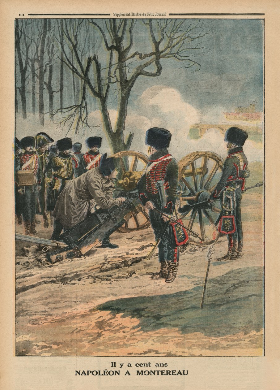 A Century Ago, Napoleon at Montereau on the 18th February 1814, Back Cover Illustration from 